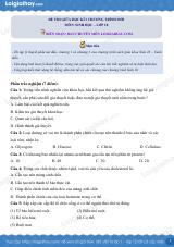 Đề thi giữa kì 1 Sinh 10 Cánh diều - Đề số 3